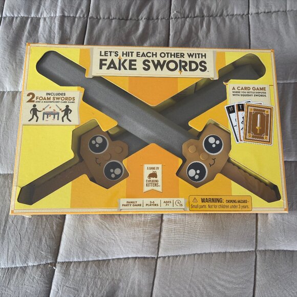 NEW and sealed, Exploding Kittens Let's Hit Each Other with Fake Swords game - Picture 1 of 11